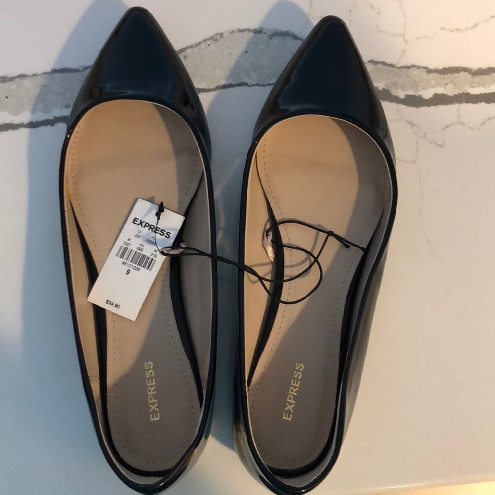 NWT Express Black Flats